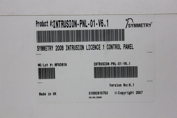 Amag Symmetry 2008 Intrusion Licence 1 Control 