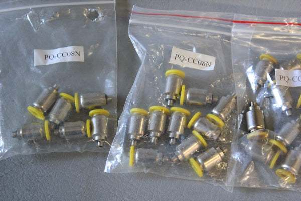 NEW LOT OF  36 CLIPPARD PUSH QUICK FITTINGS PQ-CC08N