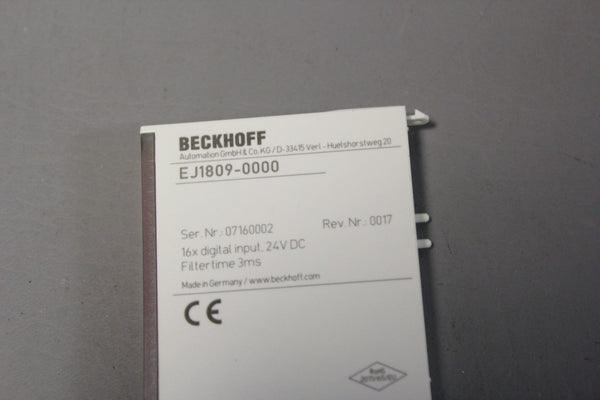 BECKHOFF 16x DIGITAL INPUT MODULE  EJ1809-0000