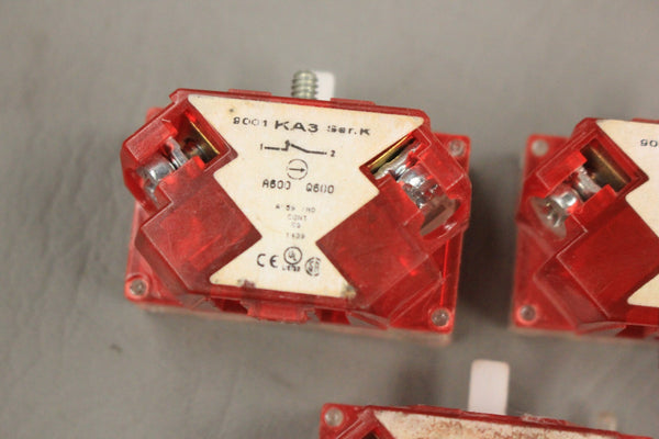 LOT OF 3 SQUARE D 9001 KA3 SER K CONTACT BLOCKS