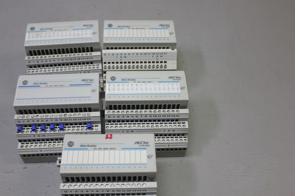 LOT OF 5 ALLEN BRADLEY FLEX I/O MODULES 1794-IB16A