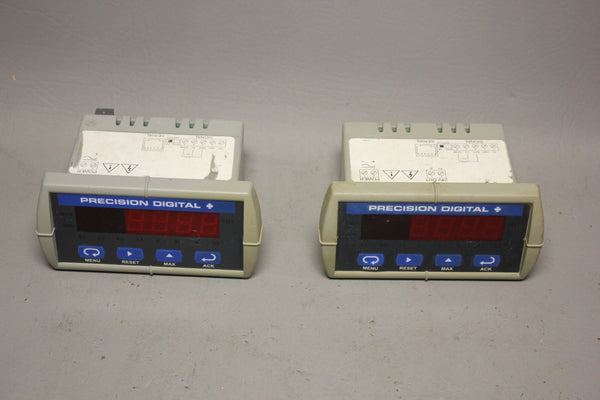 LOT OF 2 PRECISION DIGITAL TRIDENT PROCESS & TEMPERATURE METERS PD765-6R0-1