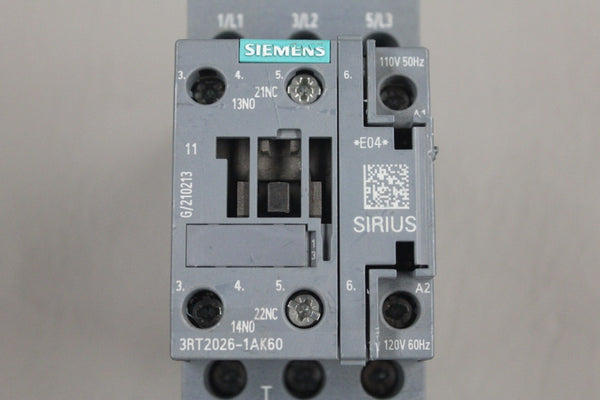 SIEMENS SIRIUS 3RT2026-1AK60 POWER CONTACTOR