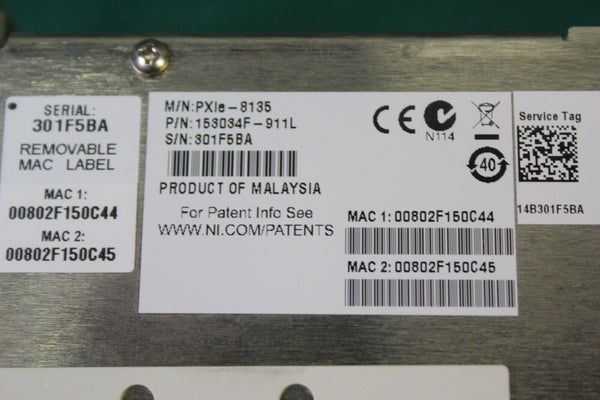 NATIONAL INSTRUMENTS EMBEDDED CONTROLLER  PXIe-8135
