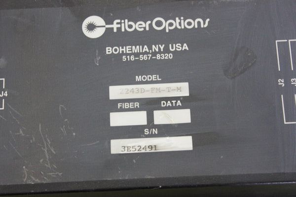 FIBER OPTIONS AUDIO/VIDEO TRANSMITTER 2243D-FM-T-M (S22-2-11E)