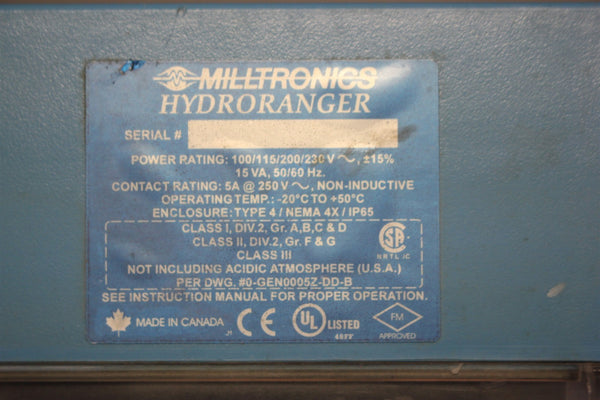MILLTRONICS HYDRORANGER