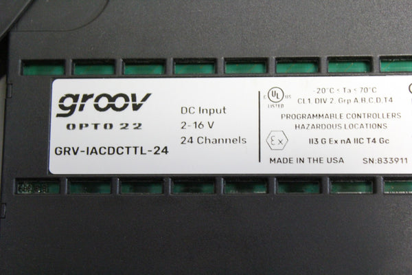 OPTO 22 GROOV PLC RACK WITH CPU & MODULES  GRV-EPIC-PR2