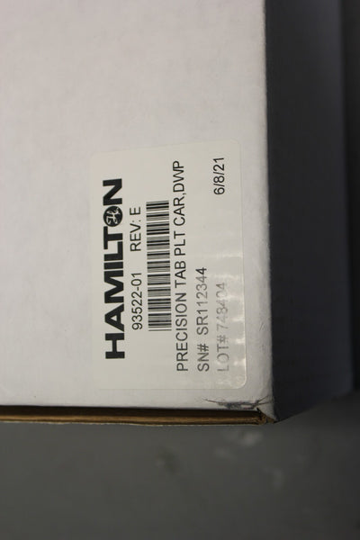 NEW HAMILTON PRECISION TAB PLT CARRIER 93522-01