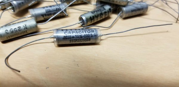 Lot of 30 Unused Sprague Hyrel PIO Capacitors .0039 600VDC Tube Amp