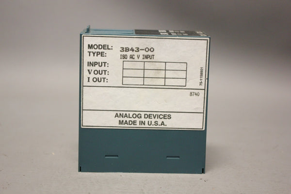 LOT OF 2 NEW ANALOG DEVICES INPUT MODULES 3B43-00