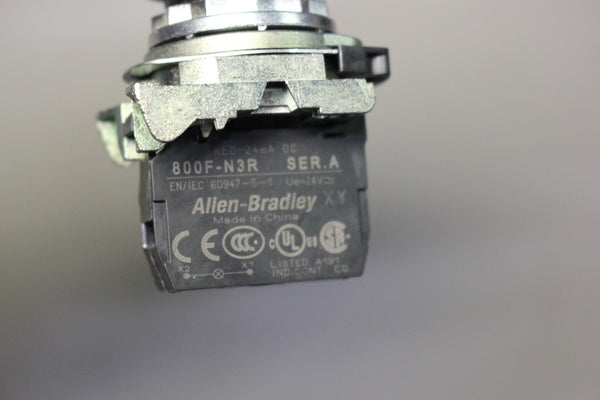 ALLEN BRADLEY TWIST TO RELEASE EMERGENCY STOP ILLUMINATED PUSHBUTTON SWITCH