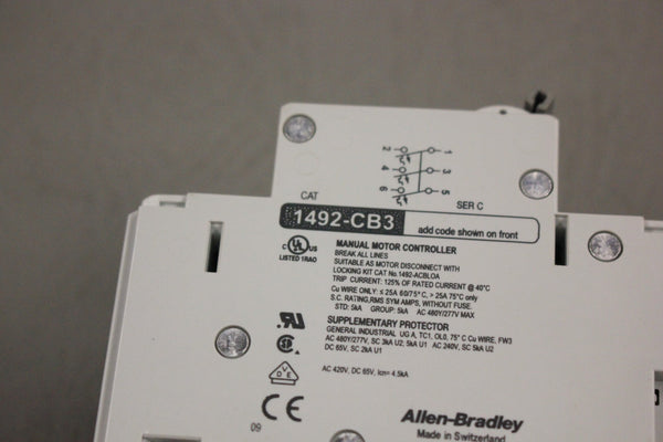 ALLEN-BRADLEY 1492-CB3 CIRCUIT BREAKER