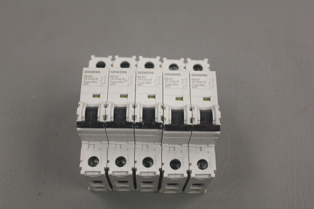 LOT OF 5 SIEMENS MINIATURE CIRCUIT BREAKER 5SJ4101-8HG40