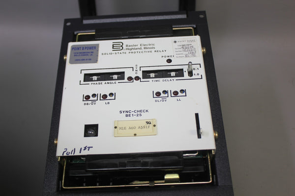 NEW BASLER SOLID STATE PROTECTIVE RELAY SYNC-CHECK BE1-25
