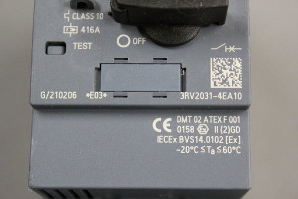 SIEMENS SIRIUS 3RV2031-4EA10 MOTOR STARTER CIRCUIT BREAKER
