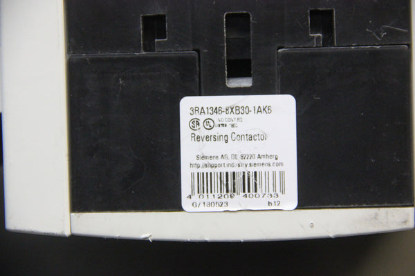 SIEMENS REVERSING CONTACTOR 3RA1346-8XB30-1AK6