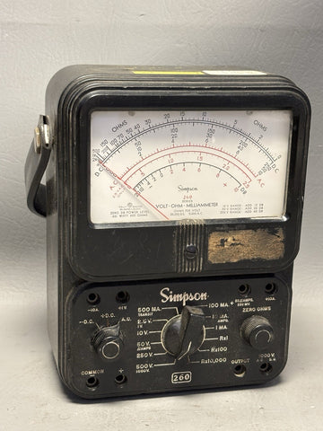 Vintage Simpson 260 Analog Multimeter