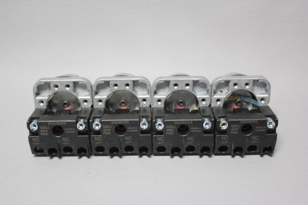 LOT OF 4 SIEMENS FLUSH PUSHBUTTONS 52PA8A2 W/52BAJ