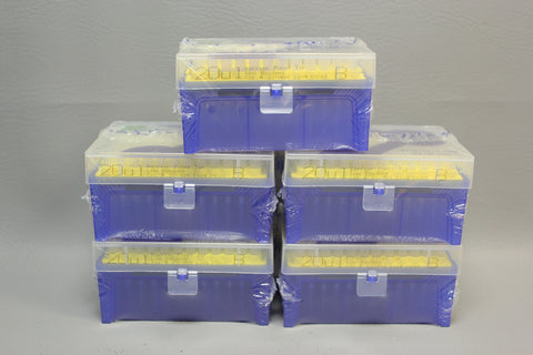LOT OF 5 RACKS GENESEE SCIENTIFIC 20 UL BARRIER PIPET TIP LOW BINDING 23-404