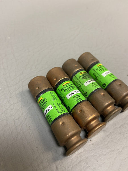 LOT OF 4 FUSETRON FUSES FRN-R-30