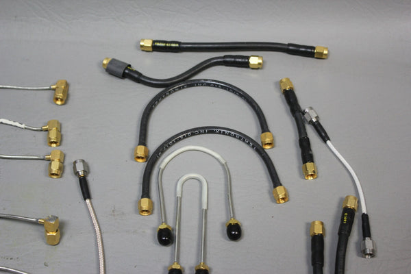 LOT OF 62 MISC. RF MICROWAVE CABLES