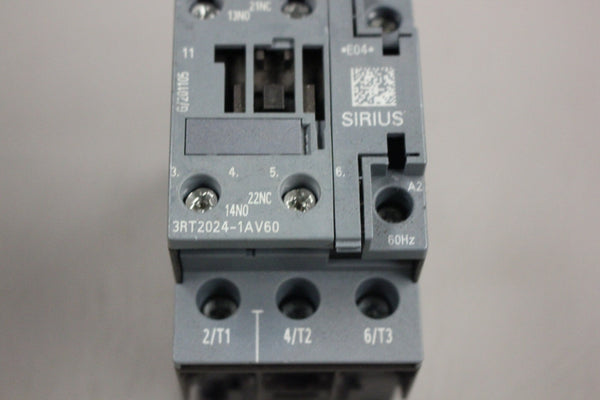SIEMENS SIRIUS CONTACTOR 3RT2024-1AV60