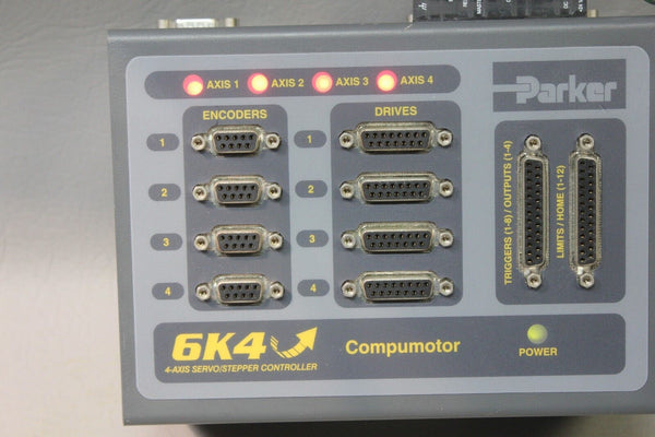 PARKER COMPUMOTOR 4 AXIS SERVO/STEPPER CONTROLLER 6K4-NK