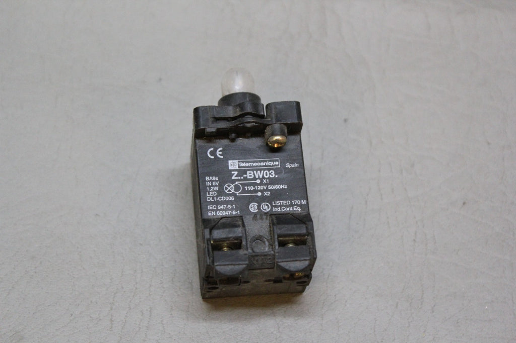 TELEMECHANIQUE Z..-BW03 110-120V PILOT LIGHT BLOCK (C)