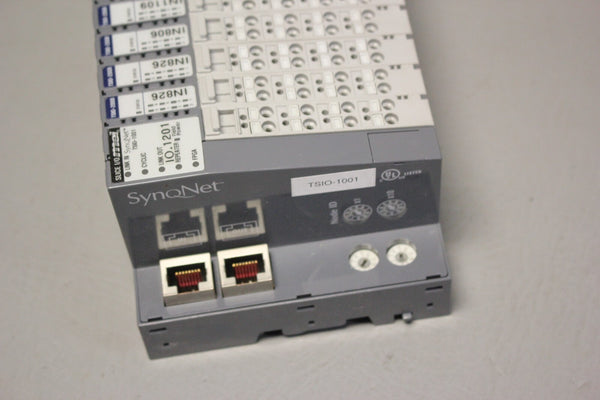 DANAHER SYQNET I/O RACK WITH 14 MODULES (1) TSIO-1001 (9) TSIO-2008 (4) TSIO-601