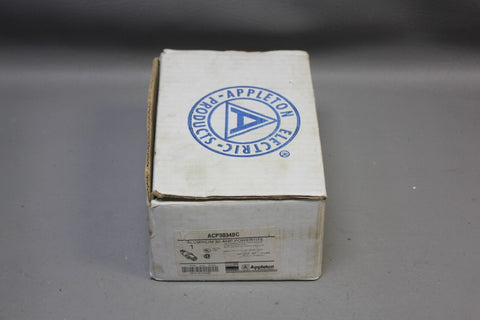 NEW APPLETON ALUMINUM 30A POWERTITE PIN & SLEEVE PLUG ACP3034BC