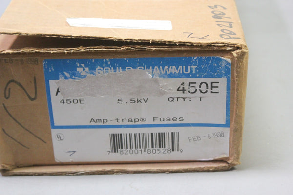 NEW GOULD SHAWMUT POWER FUSE 450E AMPERES A055B2DAR0-450E