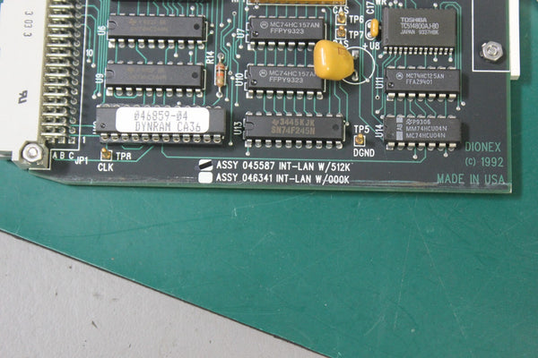 DIONEX NETWORK INTERFACE CARD 045587 INT-LAN W/512K
