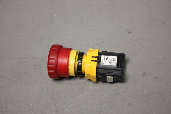 PEPPERL FUCHS  TWIST TO RELEASE EMERGENCY STOP ILLUMINATED PUSHBUTTON SWITCH