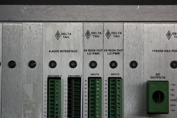 DELTA TAU MOTION CONTROL RACK WITH CPU & MODULES
