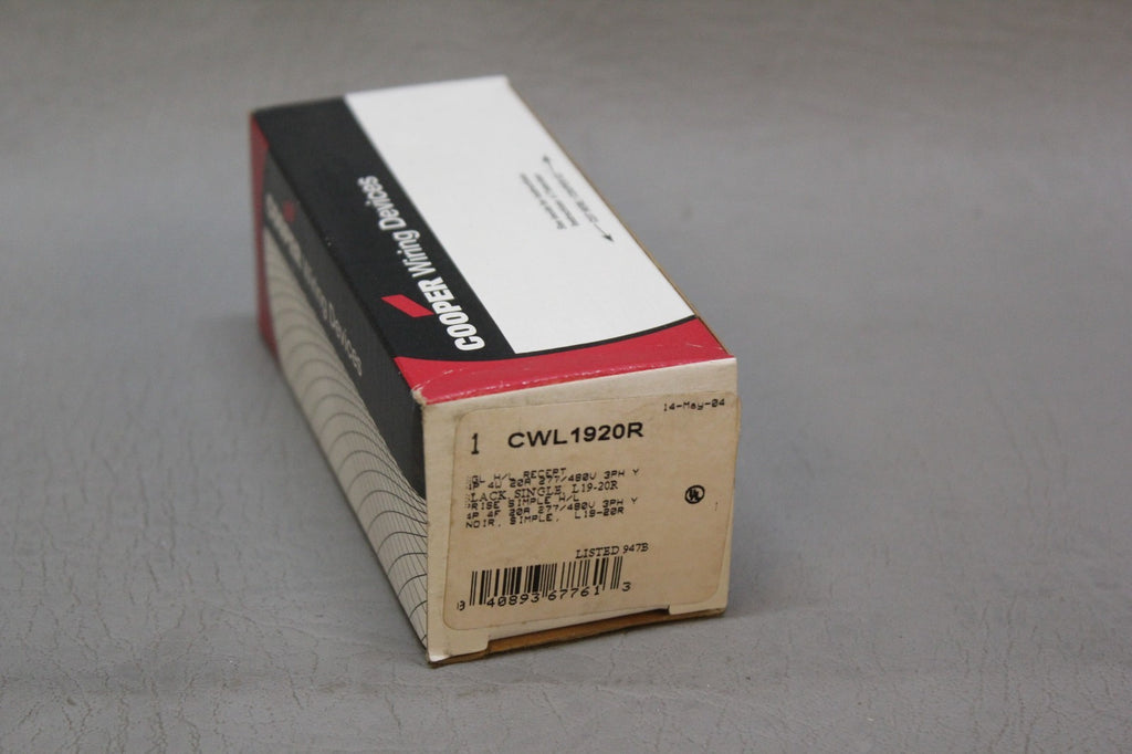 NEW COOPER CWL1920R LOCKING RECEPTACLE