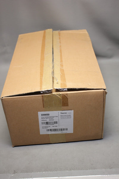 1 NEW CASE OF 500 THERMO/NUNC 15ml CONICAL CENTRIFUGE TUBES 339650