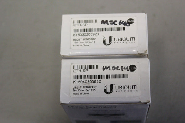 NEW LOT OF 2 UBIQUITI  ETH-SP  ETHERNET SURGE PROTECTORS