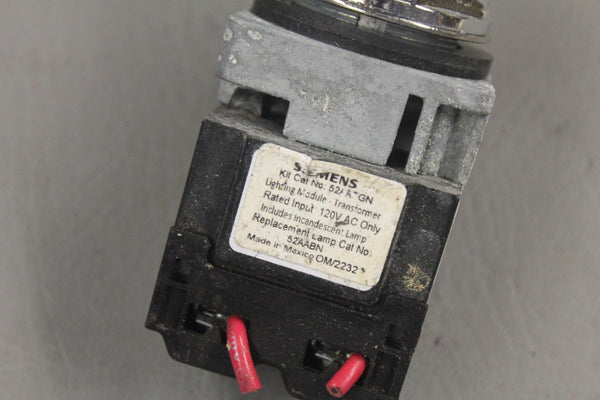 SIEMENS PILOT LIGHT MODULE 52AATGN 52PL4G2 (B)