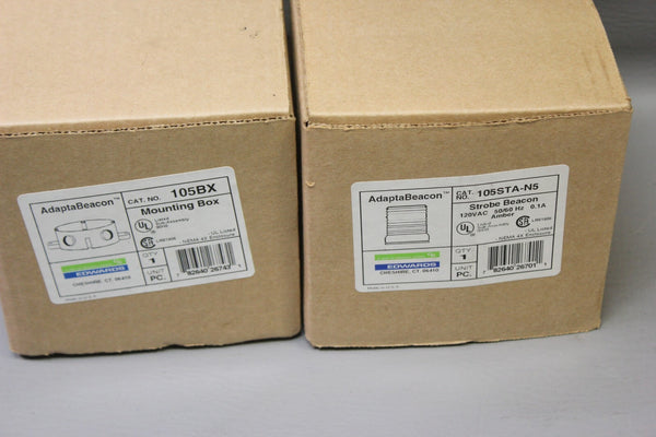 NEW EDWARDS ADAPTABEACON STROBE BEACON & ACCESSORIES 105STA-N5 105BX AMBER