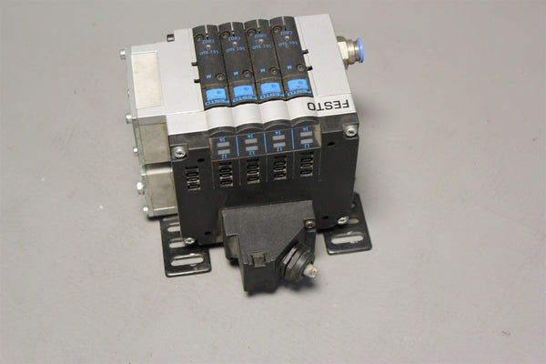 FESTO SOLENOID VALVE MANIFOLD WITH 4 VALVES CPV14-GE-MP-4