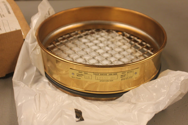 NEW TYLER BRASS FRAME TESTING SIEVE 12500 UM