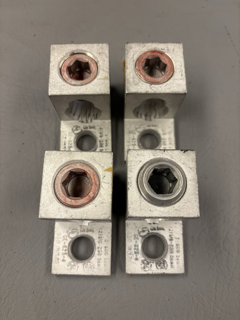 LOT OF 4 GE Lug GE-625-4 2-600 KCMIL