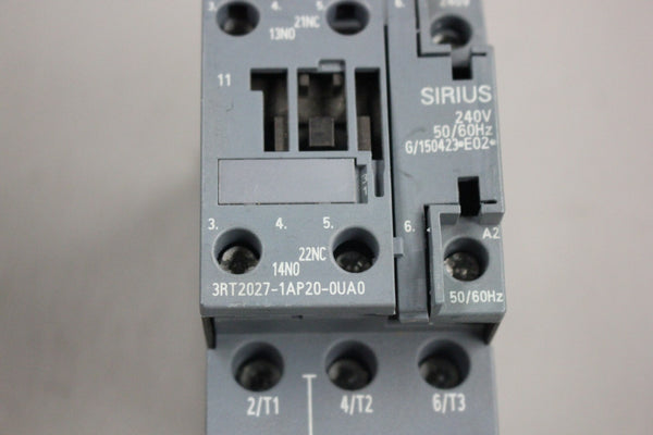 SIEMENS SIRIUS CONTACTOR 3RT2027-1AP20-OUAO