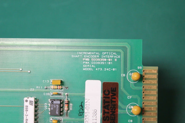 MTS OPTICAL SHAFT ENCODER INTERFACE 339351-01N 