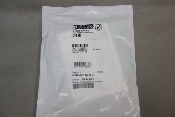 NEW PHOENIX CONTACT ISOLATING AMPLIFIERMINI MCR-SL-U-U 2864684