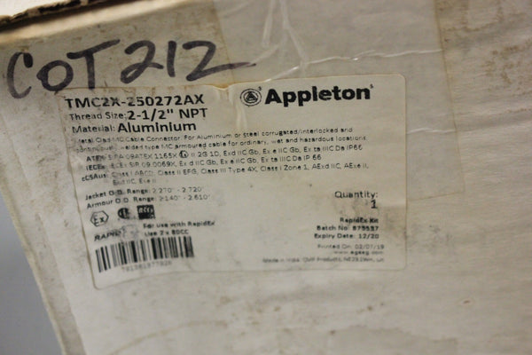 APPLETON TMC2X-250272AX CABLE GLAND