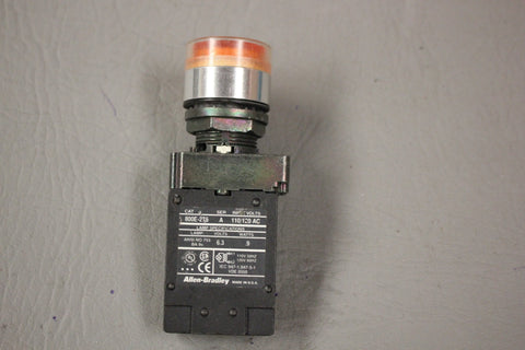 ALLEN BRADLEY RED ILLUMINATED PUSH BUTTON 800E-2T5 SER A