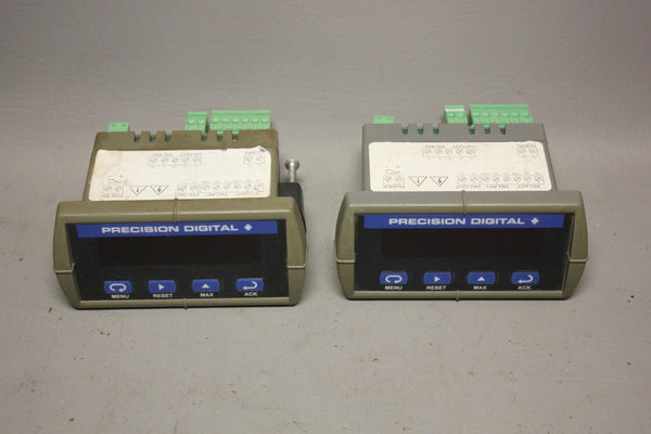 LOT OF 2 PRECISION DIGITAL JAVELIN D VOLT METERS PD644-6R5-14