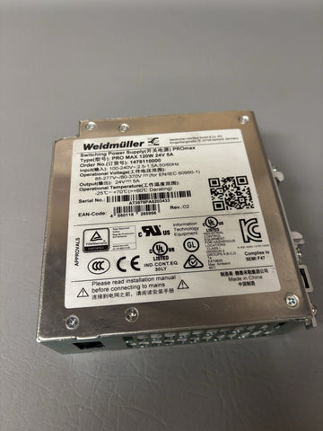 Weidmuller PROmax 1478110000 Switching Power Supply 120W 24V 5A