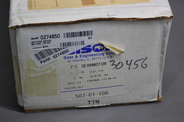 NEW BISON DC GEARMOTOR 507-01-108